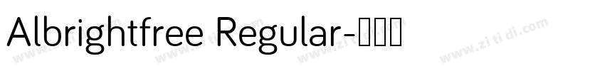 Albrightfree Regular字体转换